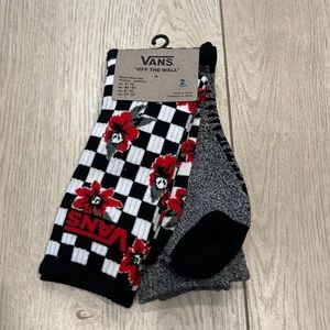 Vans pack checkerboard flower socks